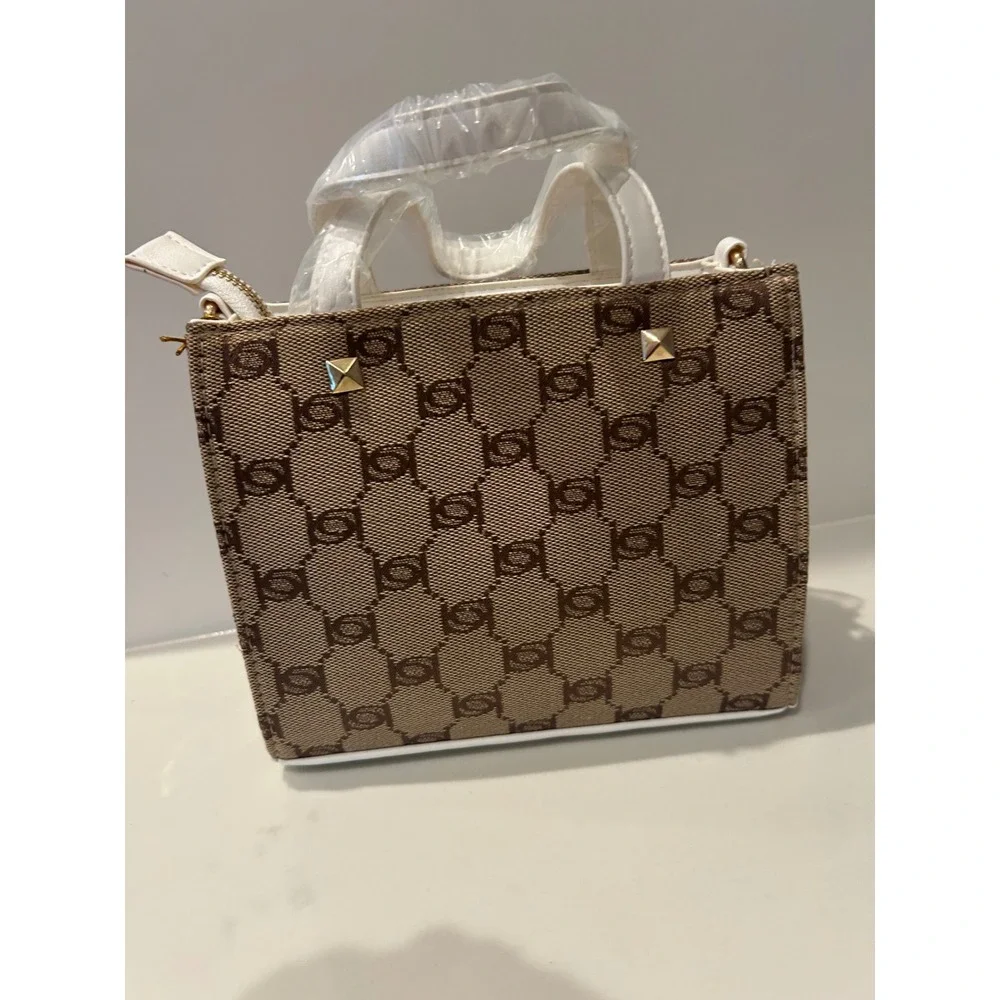 Bebe Talulla Mini Satchel crossbody white embroidery NWT